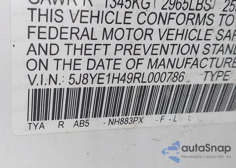 2024 Acura Mdx Technology Package z USA, uszkodzony, nr VIN 5J8YE1H49RL000786